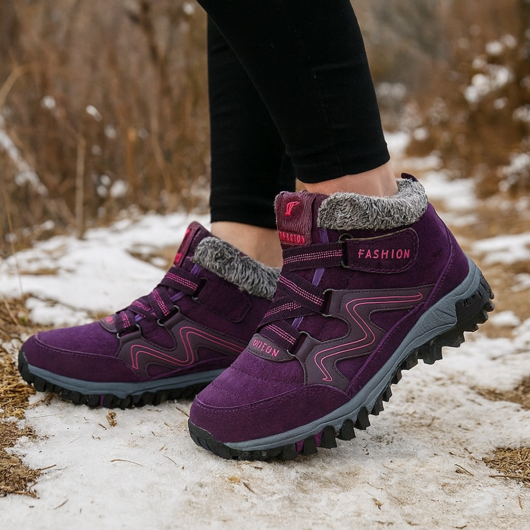 Gevoerde Winterlaarzen Dames met Anti-Slip Zool Warm Comfort Sneeuwstiefel Waterdicht voor Koude Winterdagen | Sulvida