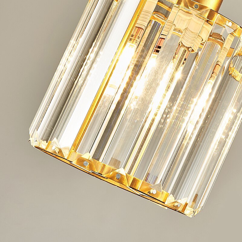 Hanglamp Cilindervormig Glas Zwart of Goud Modern Design Woonkamer Eetkamer Slaapkamer Verstelbaar Snoer | Sulvida
