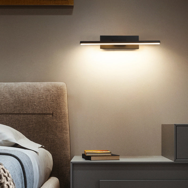 Draaibare LED Wandlamp Zwart Wit 30-50 cm Modern Design Wandverlichting voor Woonkamer Slaapkamer en Gang | Sulvida