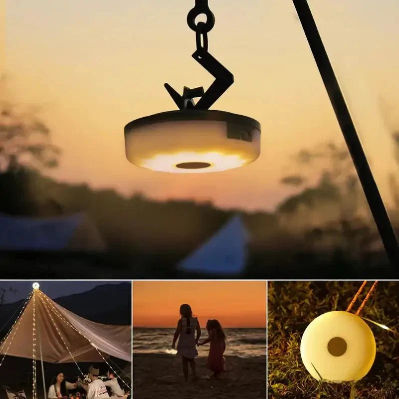 Inklapbare Campinglamp met Lichtsnoer Magnetisch Outdoor Buiten LED Lamp Verstelbaar Tuin Camping Hangend | Sulvida