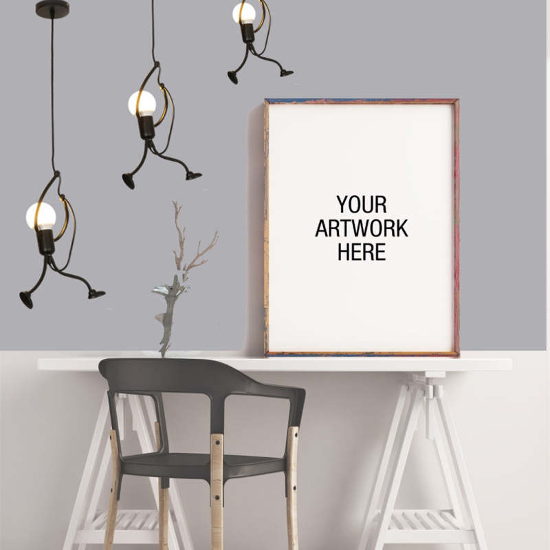 Hanglamp Figuur Metaal Zwart Wit LED E27 Woonkamer Eetkamer Slaapkamer Modern Design Plafondverlichting | Sulvida