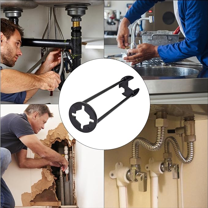 Multifunctionele Kraansleutel Verstelbaar Loodgieter Gereedschap voor Moer Montage en Kraan Installatie | Sulvida