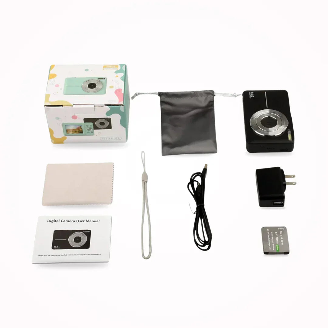 Compacte digitale camera vintage-stijl Full HD video herinneringen vastleggen retro design reizen vakantie | Sulvida