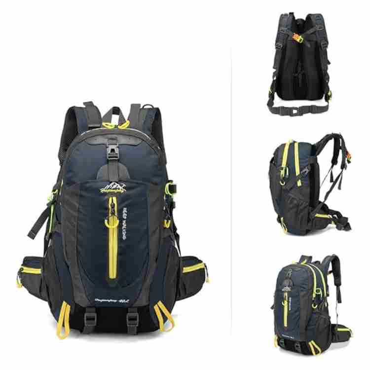 Waterdichte wandelrugzak 40 liter zwart blauw grijs outdoor trekking backpack reis rugtas voor hiking | Sulvida