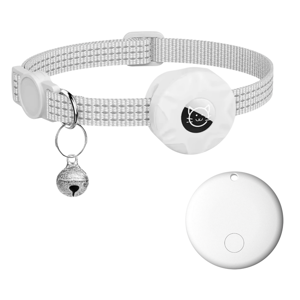 GPS-tracker voor huisdieren met reflecterende halsband voor katten en honden locatiebepaling veiligheid | Sulvida