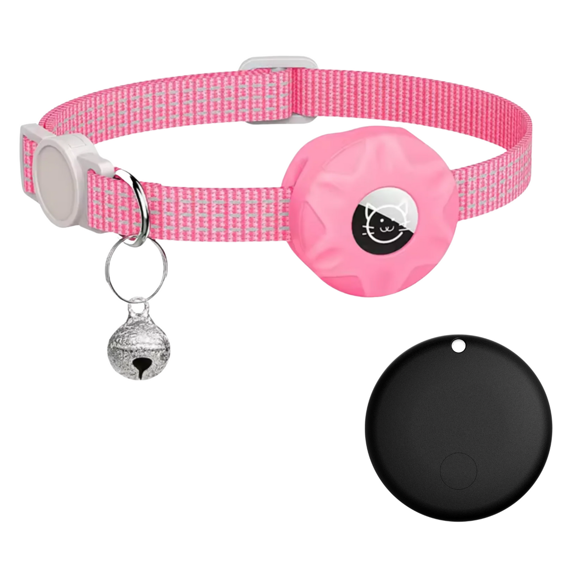 GPS-tracker voor huisdieren met reflecterende halsband voor katten en honden locatiebepaling veiligheid | Sulvida