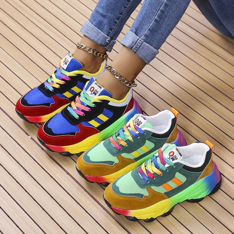 Luchtige Dames Sneakers met Flexibele Pasvorm en Demping – Ademend Sportief Design voor Dagelijks Gebruik | Sulvida