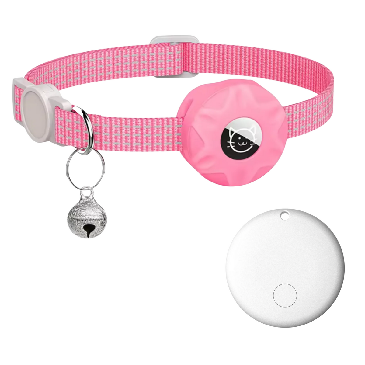 GPS-tracker voor huisdieren met reflecterende halsband voor katten en honden locatiebepaling veiligheid | Sulvida