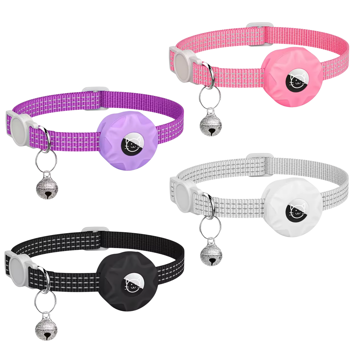 GPS-tracker voor huisdieren met reflecterende halsband voor katten en honden locatiebepaling veiligheid | Sulvida