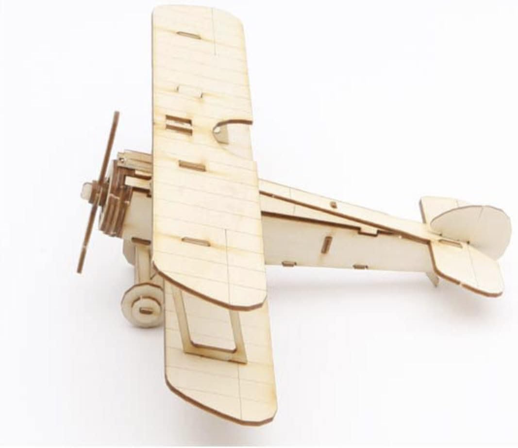 3D Houten Vliegtuig Bouwpakket Mechanisch Model Puzzel Cadeau Decoratie Volwassenen DIY Zelfbouw Creatief | Sulvida