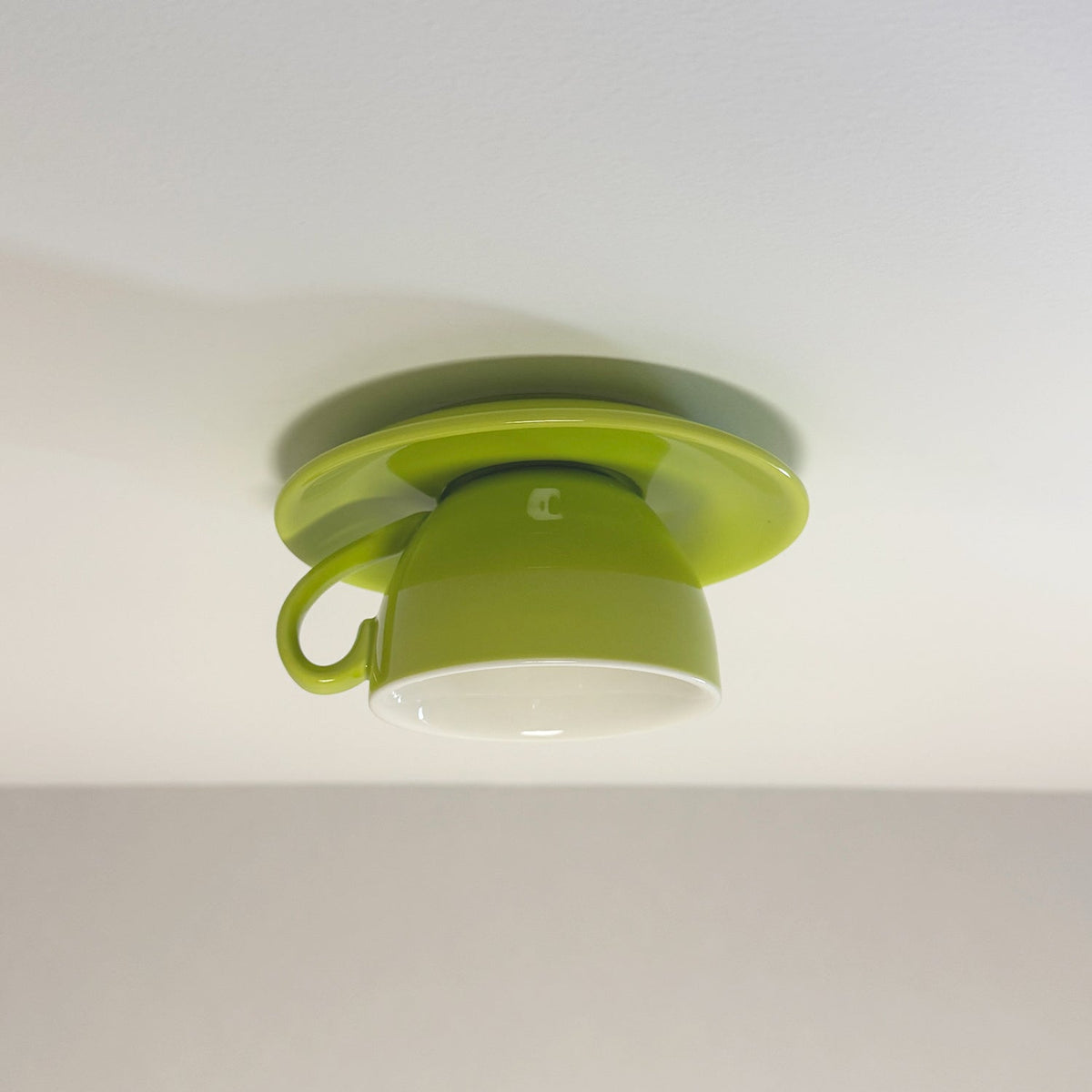 Keramische Plafondlamp Koffiekopje Design Creatieve Spot Blauw Roze Geel Woonkamer Slaapkamer Speels | Sulvida