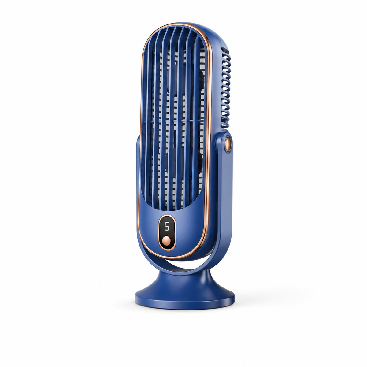 Torenventilator met dubbele motor en 720° rotatie | Compacte USB ventilator voor bureau en slaapkamer | Sulvida