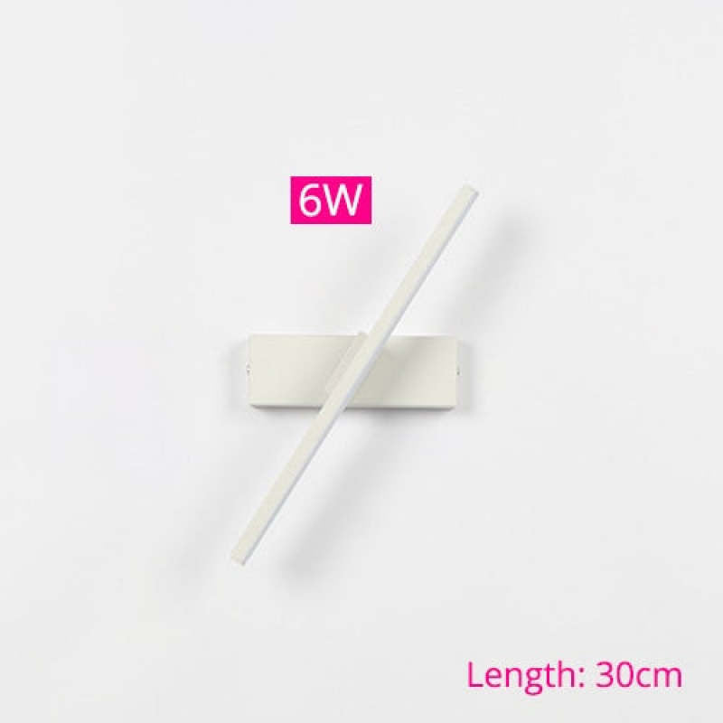 Draaibare LED Wandlamp Zwart Wit 30-50 cm Modern Design Wandverlichting voor Woonkamer Slaapkamer en Gang | Sulvida