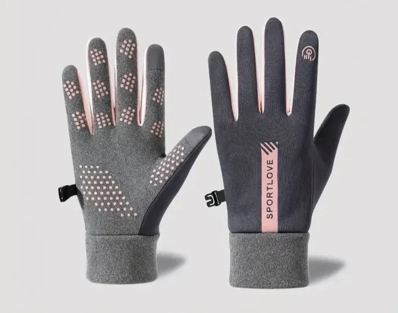 Gants d’hiver avec grip en micro-silicone et doigts compatibles avec les écrans tactiles, pour conduire en toute sécurité et pratiquer des activités en plein air | Sulvida