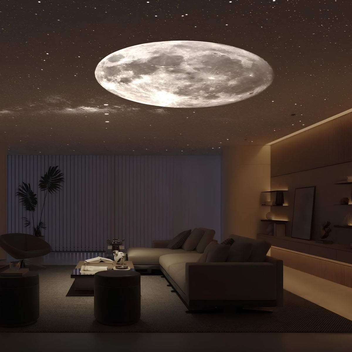 Sternenhimmel-Projektorlampe mit kosmischer Ambientebeleuchtung und mehreren Motivscheiben für Schlaf- und Kinderzimmer | Sulvida
