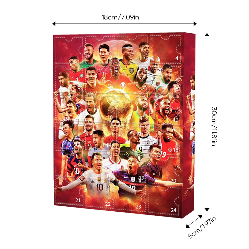 Voetbal Adventskalender met 24 Verrassingen voor Fans Countdown December Feestdagen Sport Speelgoed Cadeau | Sulvida