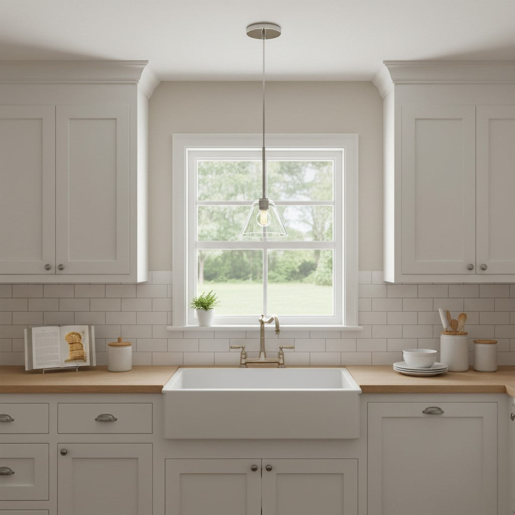 Glazen Hanglamp Kegelvorm voor Keuken Eetkamer Woonkamer Industriële Stijl Metalen Armatuur Designverlichting | Sulvida