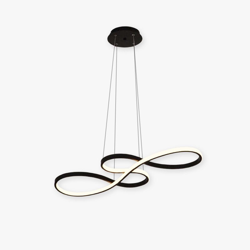 Hanglamp Muzieknoot Zwart Goud LED Dimbaar Eetkamer Woonkamer Verstelbaar Metaal Design Modern Interieur | Sulvida