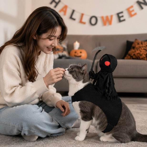 Huisdier Ridder Kostuum Halloween – Grappig Verkleedpak voor Hond en Kat met Capuchon en Middeleeuwse Krijgerslook | Sulvida