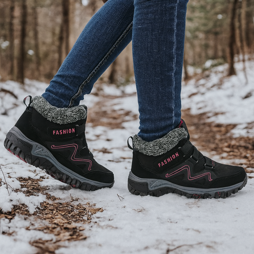 Gevoerde Winterlaarzen Dames met Anti-Slip Zool Warm Comfort Sneeuwstiefel Waterdicht voor Koude Winterdagen | Sulvida