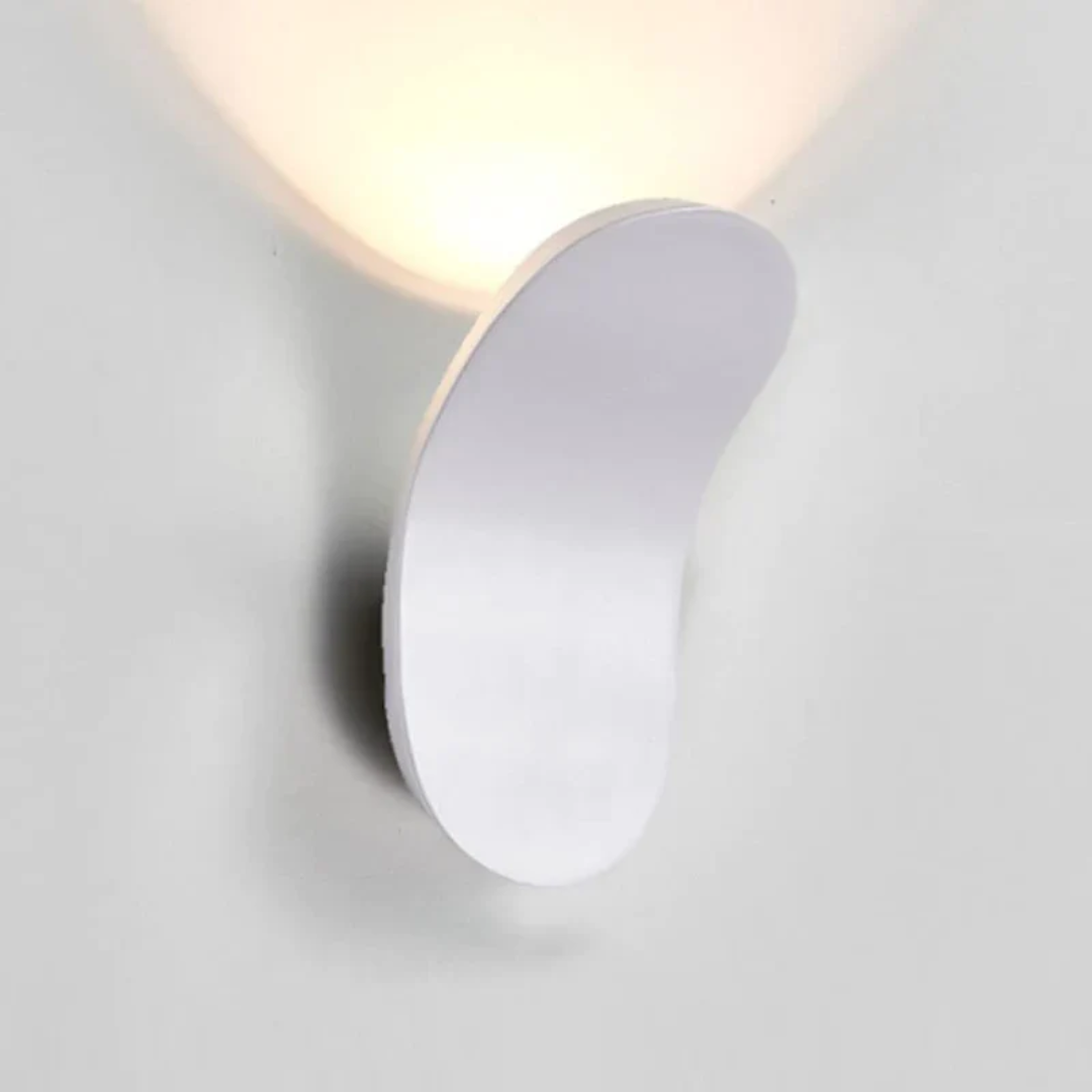 Golvende Wandlamp LED Hal Slaapkamer Woonkamer Zwart Wit Goud Champagne Metaal Scandinavisch Interieur Design | Sulvida