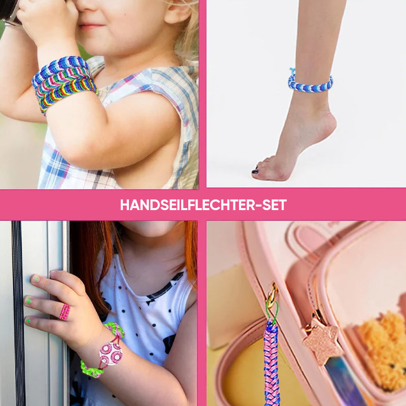 Kit créatif pour enfants : tressage et tissage, jouet créatif pour fabriquer des bracelets d’amitié, développer la motricité et apprendre en s’amusant | Sulvida