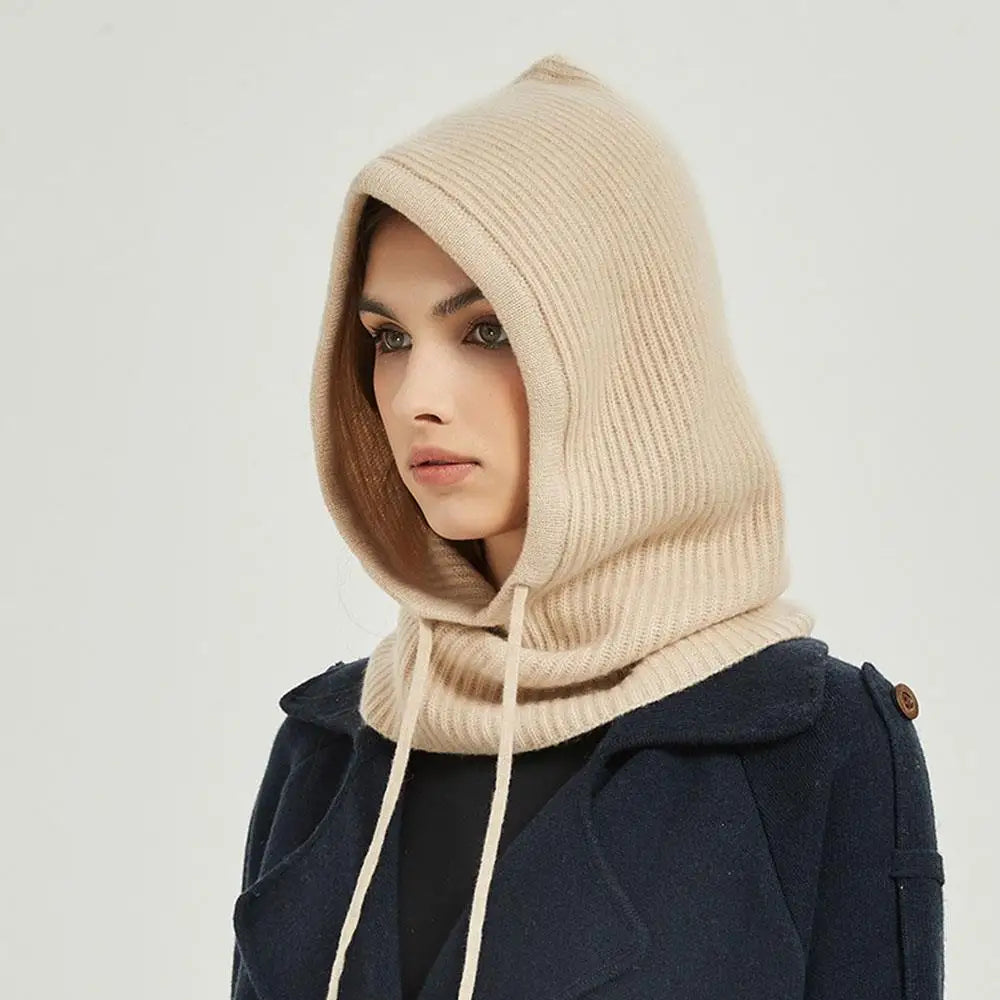 Gebreide Capuchon Bivakmuts met Nekwarmer – Warme Winteraccessoire voor Dames en Heren – Comfortabele Hoofdbedekking | Sulvida