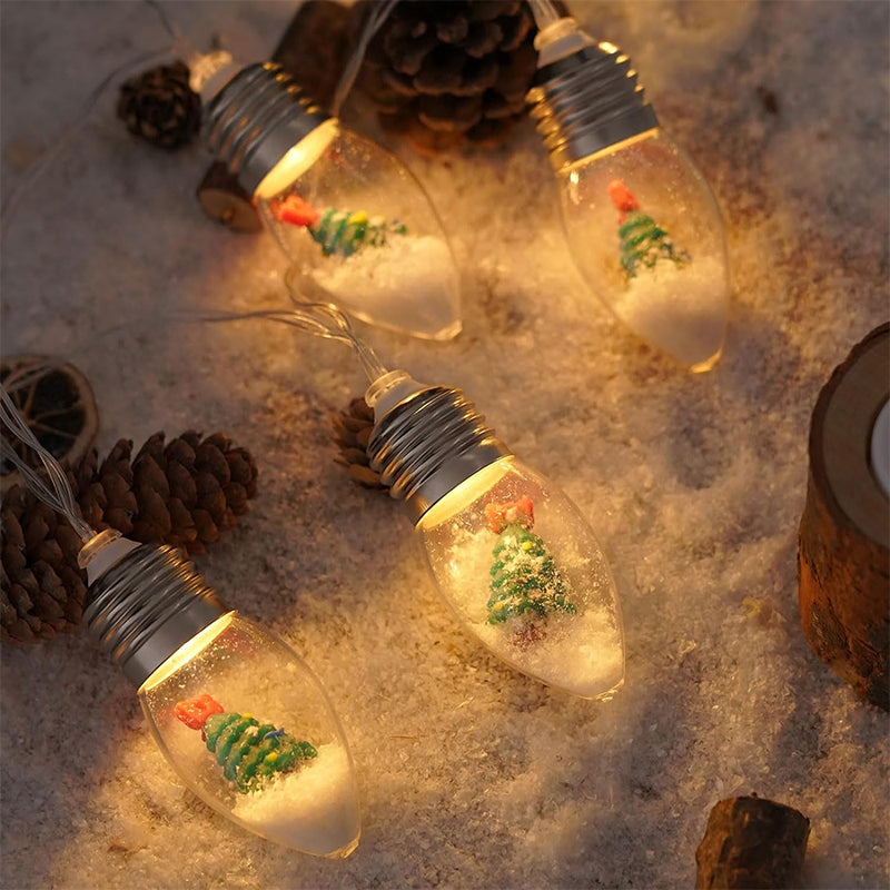 LED Lichtslinger Kerstfiguren met 10 Lampjes 1,5-2 Meter Kerstversiering Warmwit USB Sfeerverlichting Binnen | Sulvida