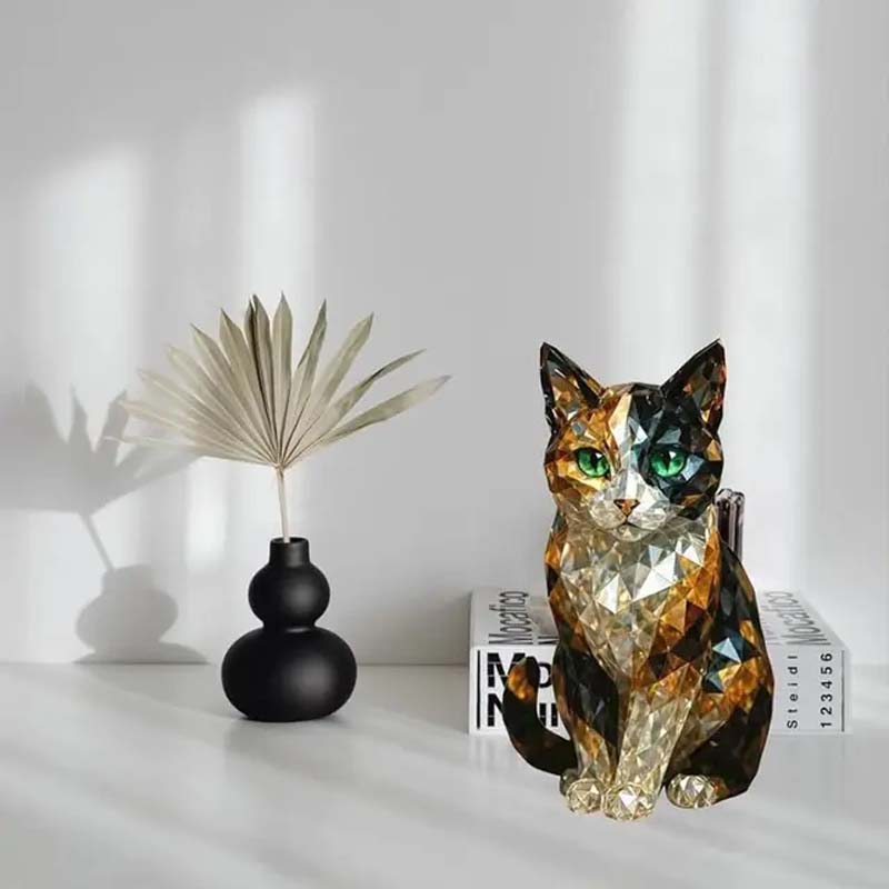 Adventskalender Kristallen Katten 24 Figuurtjes Decemberdecoratie Verzamelbaar Kerstcadeau Feestdagen | Sulvida