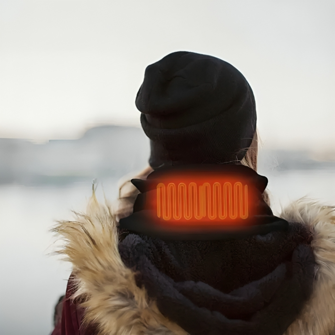 Verwarmbare Neksjaal USB-C met 3 Temperatuurstanden Polarfleece Nekwarmer voor Optimale Hals en Nek Verwarming | Sulvida