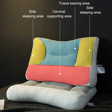 Orthopedisch Nekkussen voor Comfortabele Nachtrust — Ergonomische Slaapsteun met Geheugenschuim en Oorholte voor Zij- en Rugslaper | Sulvida