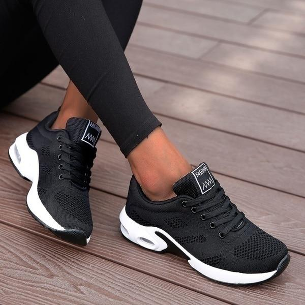 Orthopedische Dames Hardloopschoenen met Verstevigde Zool en Gelabsorptie voor Hielspoor en Voet- en Kniepijnverlichting | Sulvida