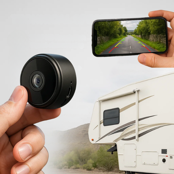 Draadloze HD Achteruitrijcamera voor Campers, Vrachtwagens en Aanhangwagens met Nachtzichtfunctie | Sulvida