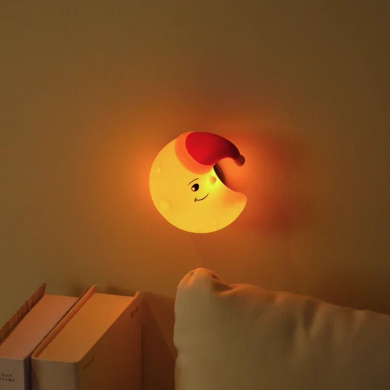 Kindernachtlampje Ster Maan Wolk Oplaadbaar LED Warm Wit Nachtverlichting Kinderen USB Veilig Nachtlamp | Sulvida