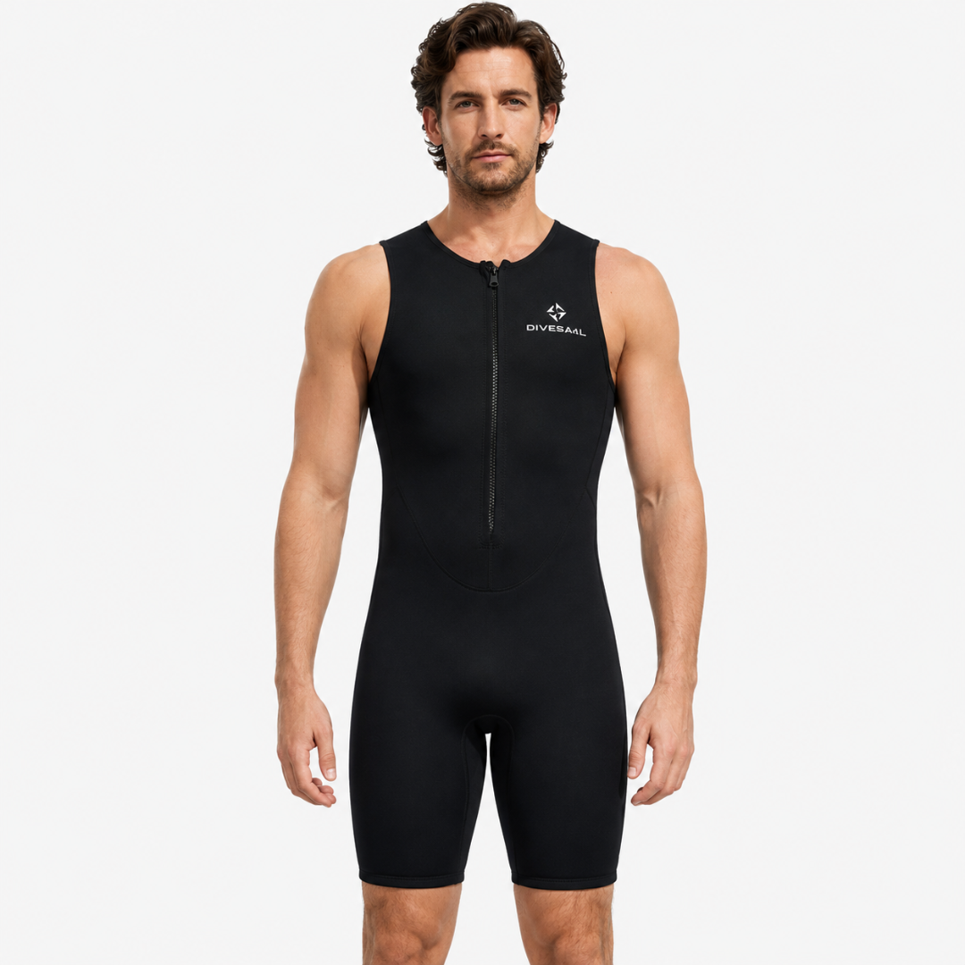 Mouwloos Shorty Wetsuit 2mm Neopreen Zwemmen Surfen Snorkelen Watersport Temperatuurregeling Flexibel | Sulvida