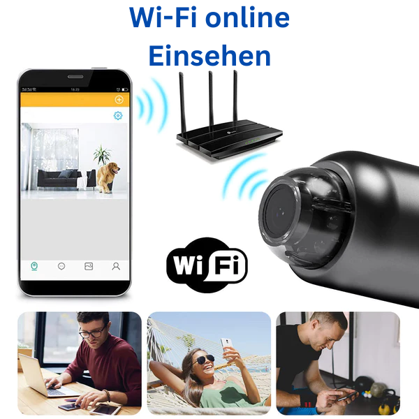 Full HD WiFi Bewakingscamera met Nachtzicht en Bediening op Afstand voor Thuis en Kantoor 120° Groothoek | Sulvida