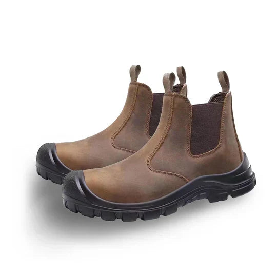Orthopedische Werklaarzen met Ergonomische Ondersteuning – Veiligheidslaarzen met Stalen Neus en Antislip Zool voor Comfortabel Werken in Veeleisende Omgevingen | Sulvida