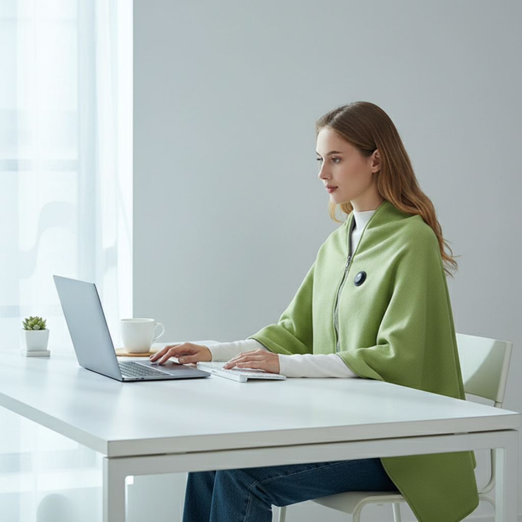 USB Verwarmingsdeken Instelbare Warmte Zachte Dubbelzijdige Fleece 140x80cm Elektrisch Verwarmde Omslagdeken Thuiswerken | Sulvida