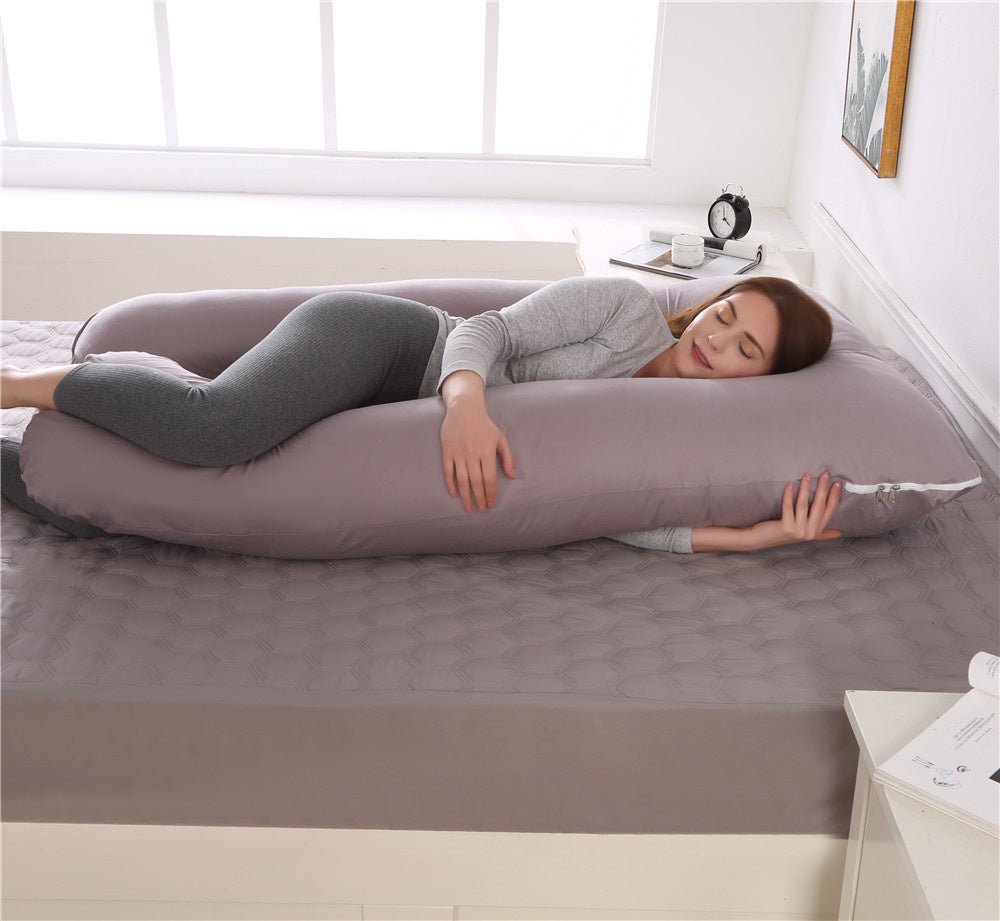 Lichaamskussen Zwangerschap Nek Rug Buik Ondersteuning Zijslaper Comfort Slaap Ontspanning Body Pillow | Sulvida