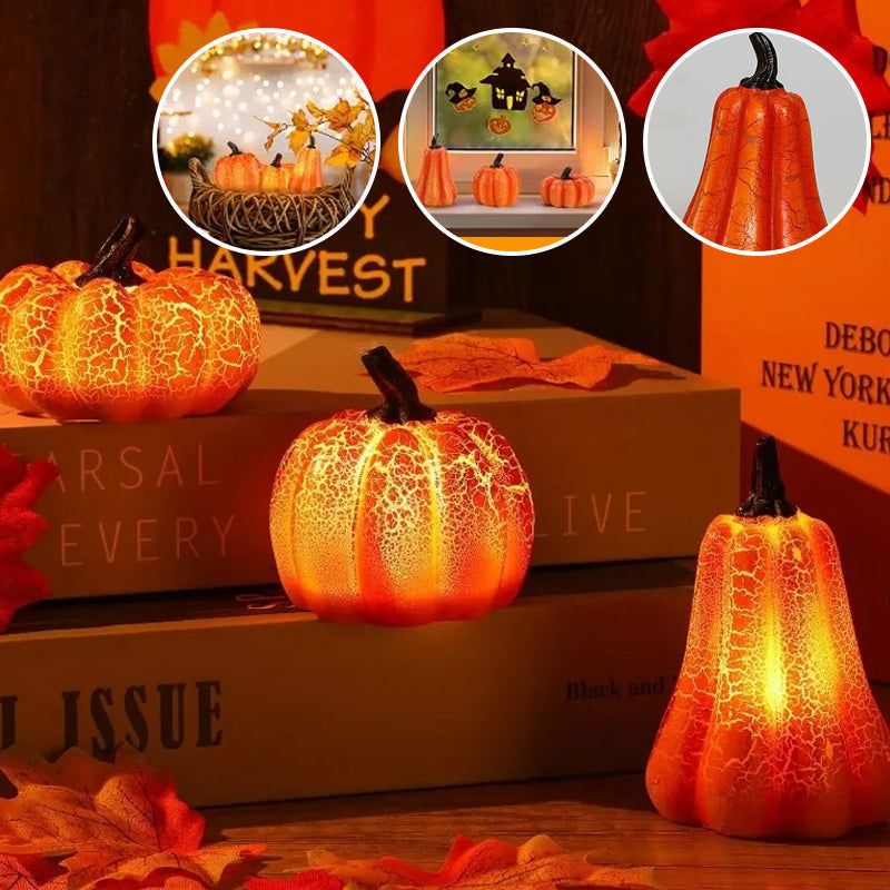 Halloween Pompoenlamp LED met Spookachtige Gloed voor Binnen & Buiten Sfeervolle Griezelige Decoratie | Sulvida