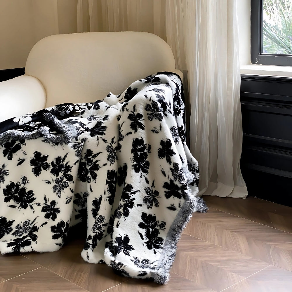 Jacquard Deken met Oosters Patroon Nerts Katoen Warm Plaid Shawl Woonkamer Slaapkamer Bank Interieur | Sulvida