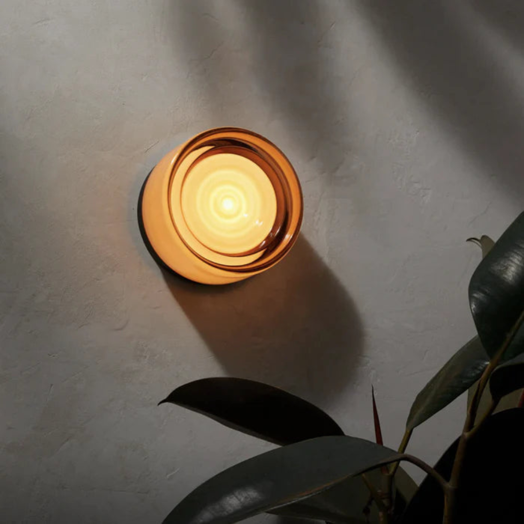 Scandinavische wandverlichting glazen bol woonkamer slaapkamer hal modern warm licht wandlamp design | Sulvida
