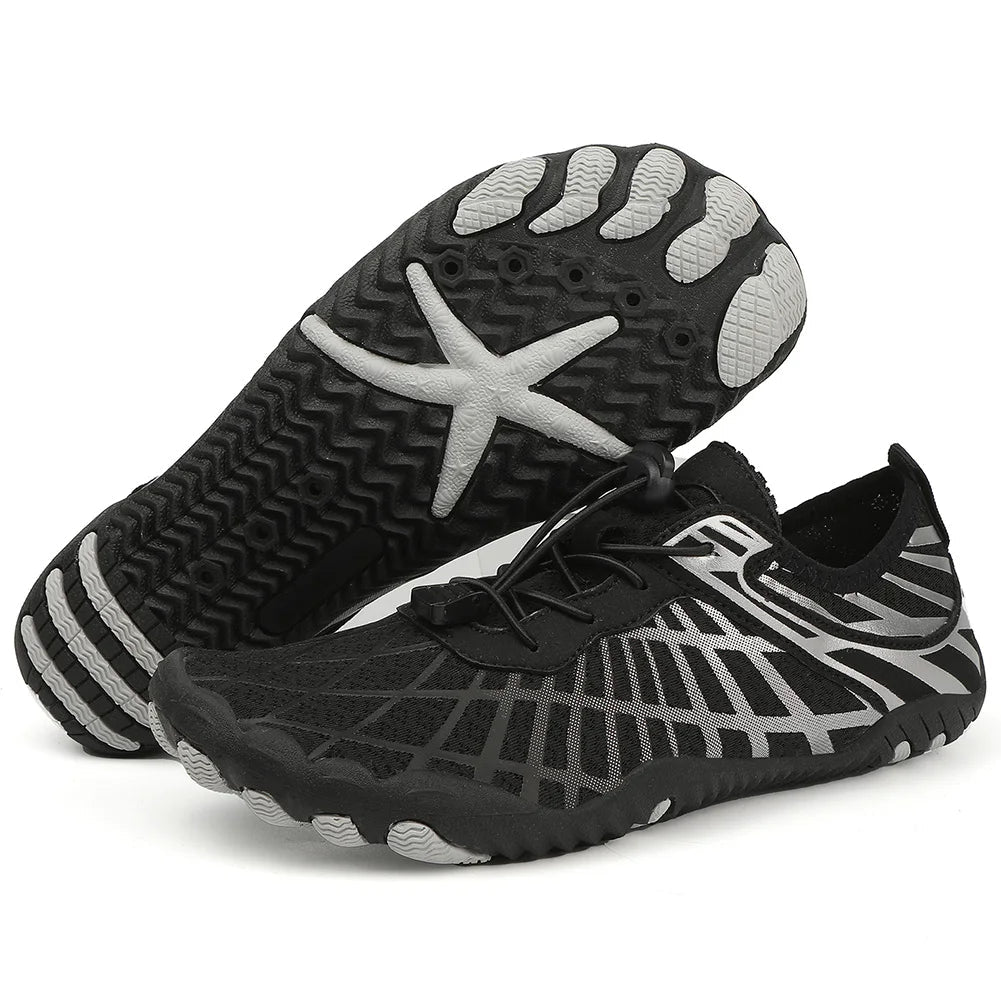 Waterschoenen Unisex met Sneldrogend Mesh en Rubberen Antislipzool voor Strand Zwembad Watersport Aquagym | Sulvida