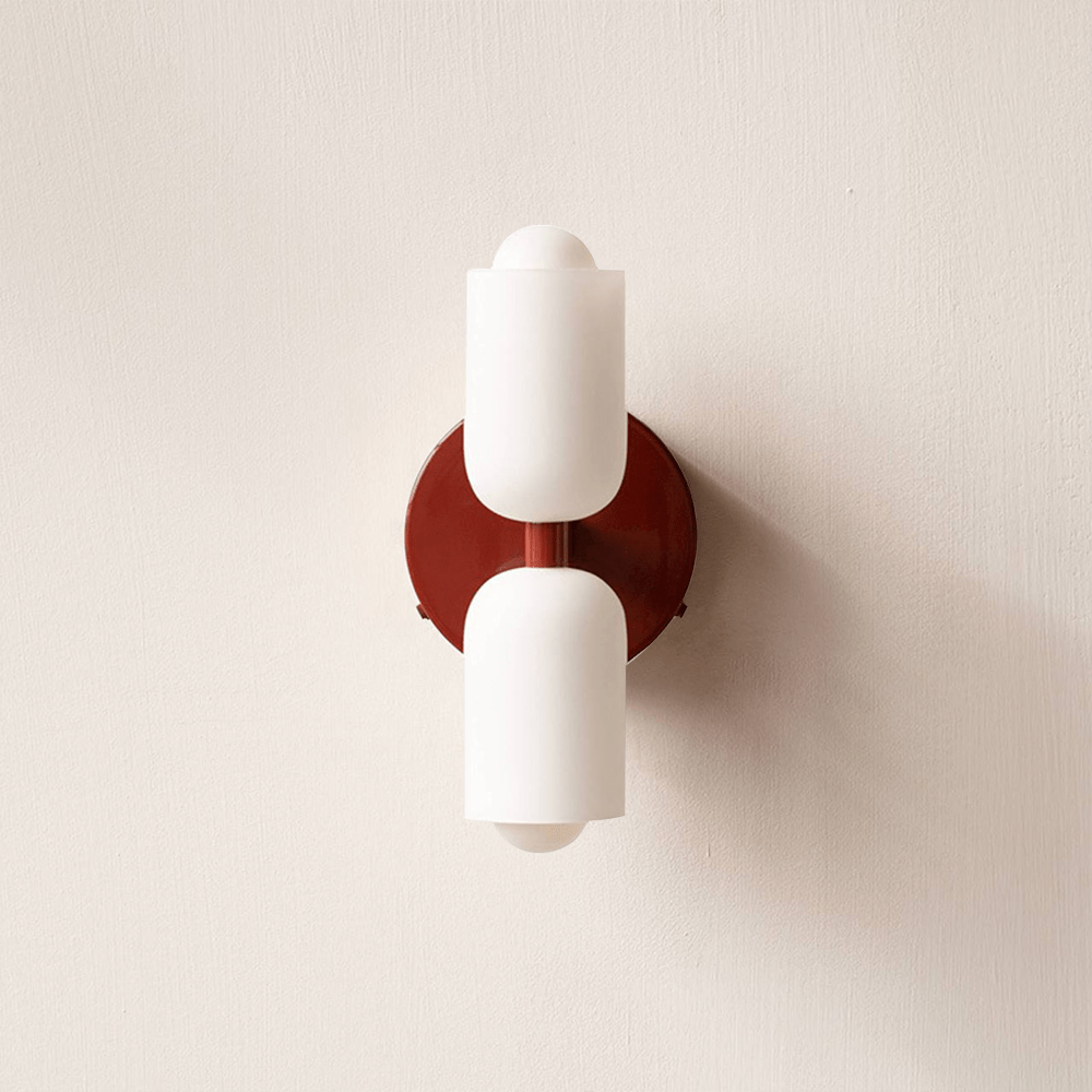 Acryl wandlamp bidirectioneel met warme gloed crème voor hal woonkamer slaapkamer E14 fitting modern design | Sulvida