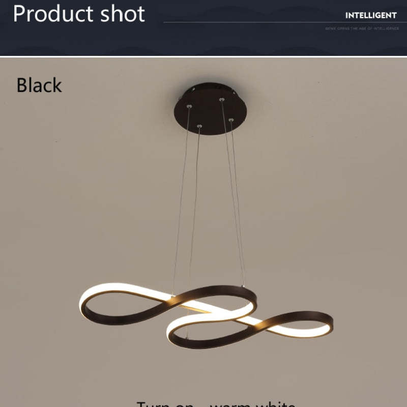 Hanglamp Muzieknoot Zwart Goud LED Dimbaar Eetkamer Woonkamer Verstelbaar Metaal Design Modern Interieur | Sulvida