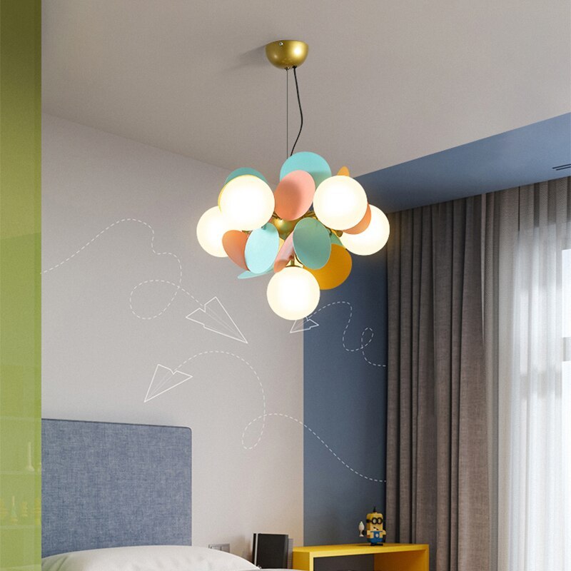 Glazen Bloementak Kroonluchter met G9 LED en Dimfuncties Acryl en Glas Plafondlamp Woonkamer Eetkamer | Sulvida