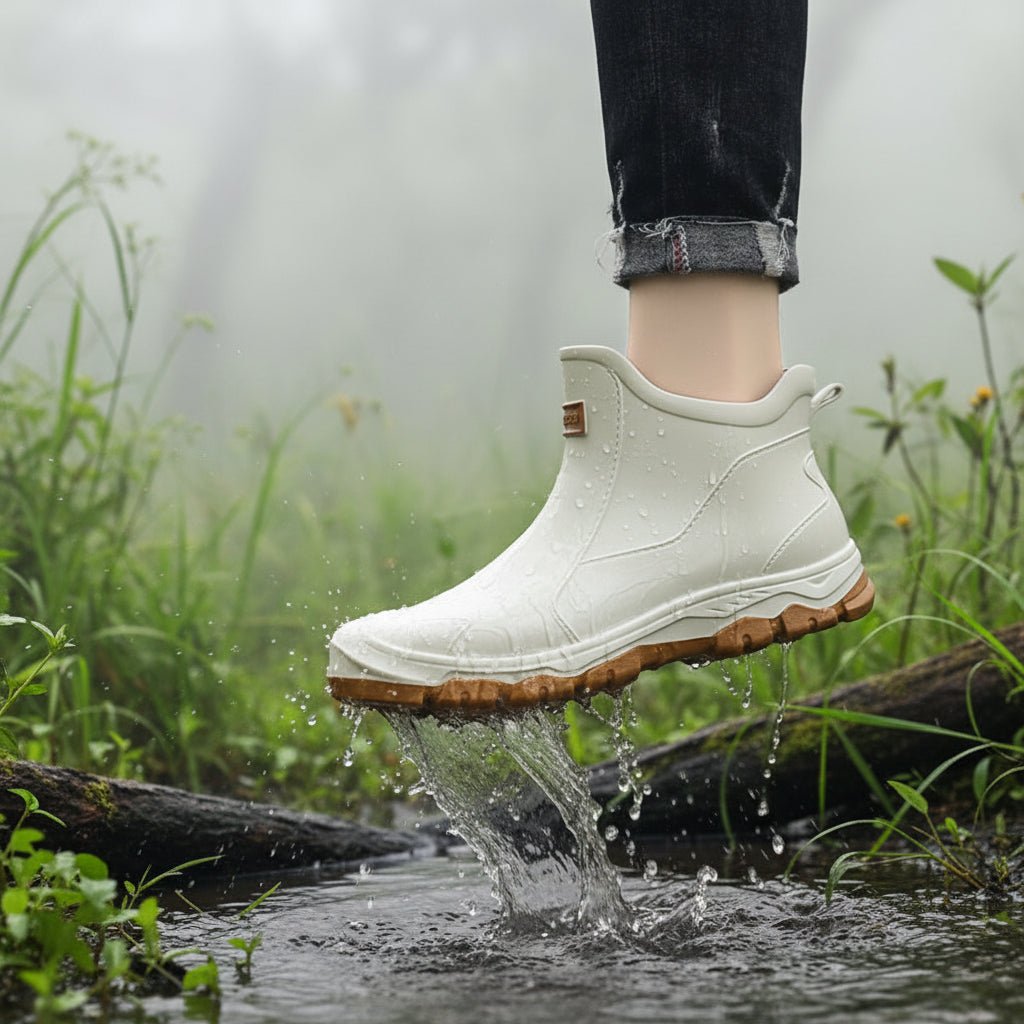 Bottes en caoutchouc d’extérieur imperméables et antidérapantes en PVC - bottes de pluie unisexes pour le jardin, la randonnée, le travail et la pêche | Sulvida