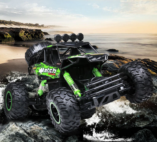 Afstandsbestuurbare Monstertruck RC Auto 4x4 All-Terrain met Rubberen Banden voor Kinderen en Volwassenen | Sulvida