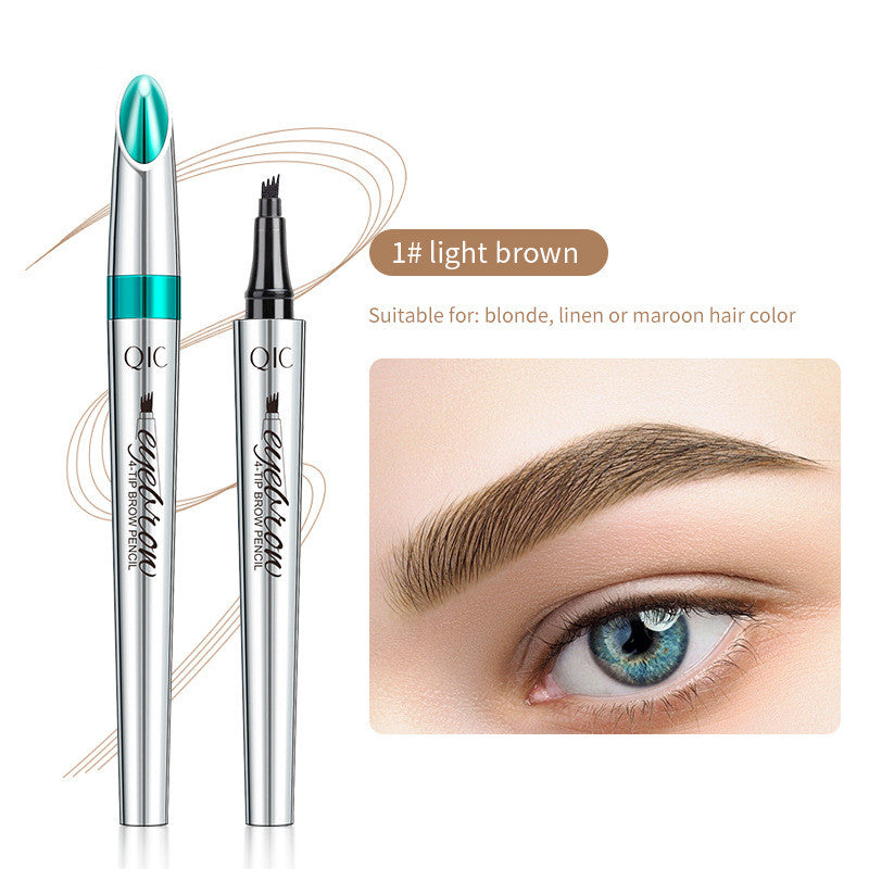 Wenkbrauwpen met Vierpuntige Applicator voor Natuurlijke Haarlook Microblading Effect Waterproof Langdurig | Sulvida