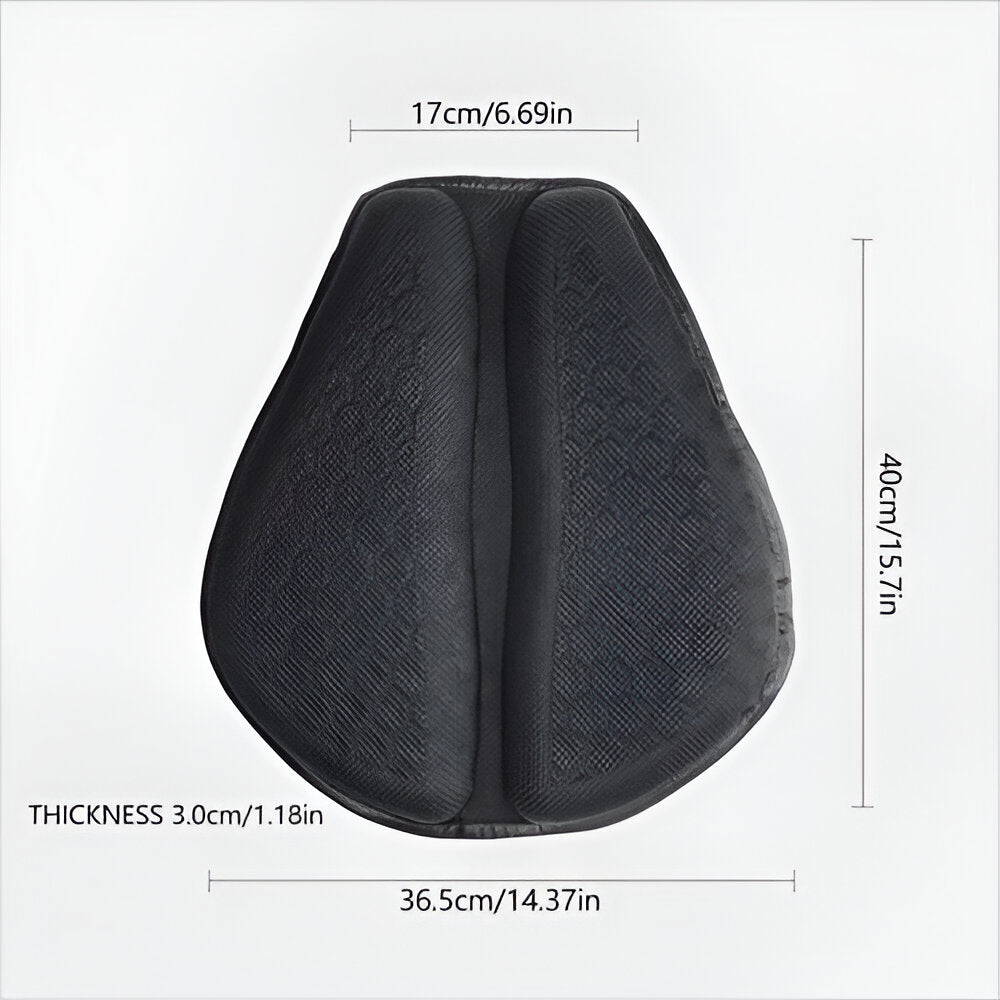 Motorgelpad voor lange ritten – comfortabel zadelkussen met schokabsorptie en anti-slip ontwerp voor motorrijders | Sulvida